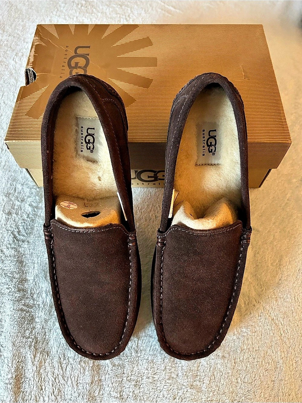 UGG M Alder Men's Brown Loafers US 8 New with box